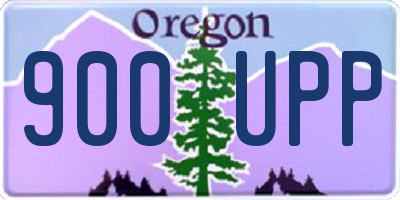 OR license plate 900UPP