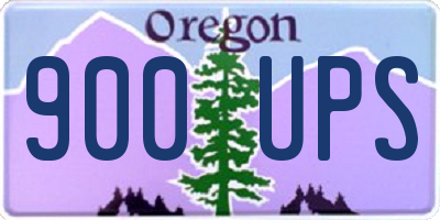 OR license plate 900UPS