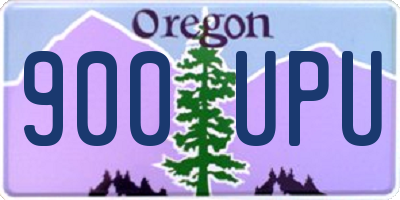 OR license plate 900UPU