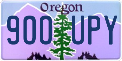 OR license plate 900UPY