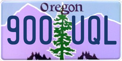 OR license plate 900UQL