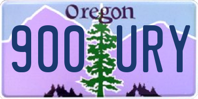 OR license plate 900URY