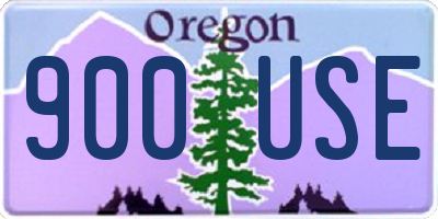 OR license plate 900USE