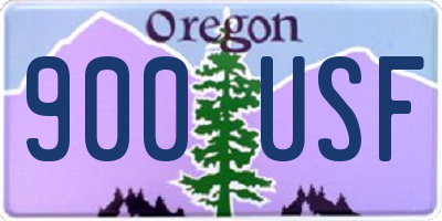OR license plate 900USF