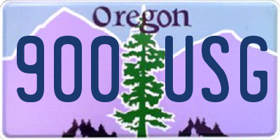OR license plate 900USG