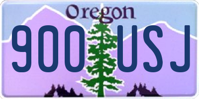 OR license plate 900USJ