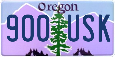OR license plate 900USK