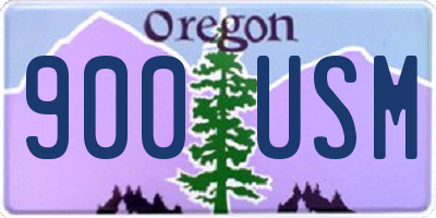 OR license plate 900USM