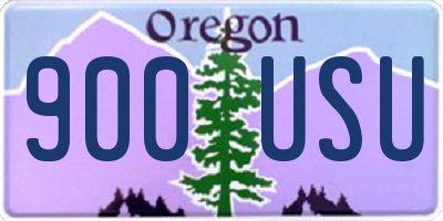 OR license plate 900USU