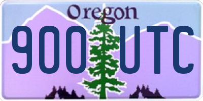 OR license plate 900UTC