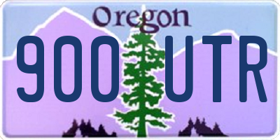 OR license plate 900UTR