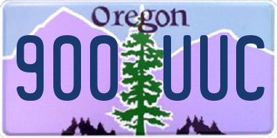 OR license plate 900UUC