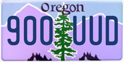 OR license plate 900UUD