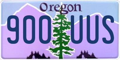 OR license plate 900UUS