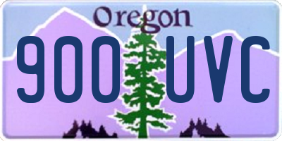 OR license plate 900UVC