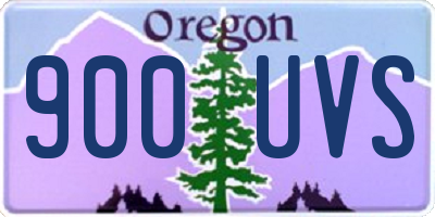 OR license plate 900UVS