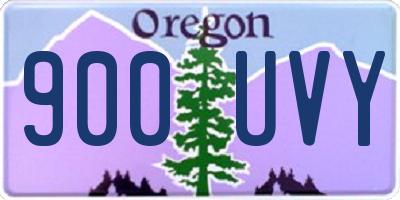 OR license plate 900UVY