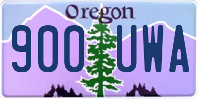 OR license plate 900UWA
