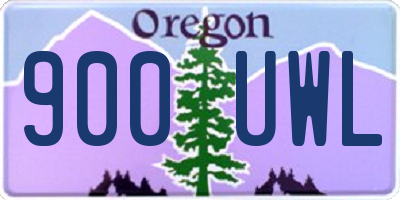 OR license plate 900UWL