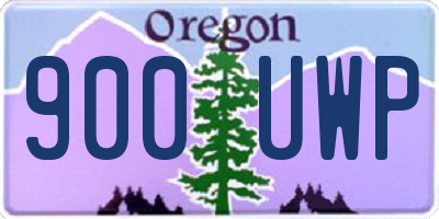 OR license plate 900UWP