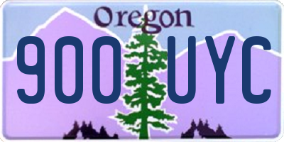 OR license plate 900UYC