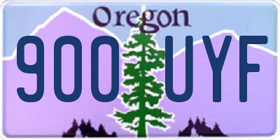 OR license plate 900UYF