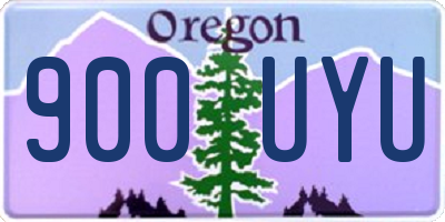 OR license plate 900UYU