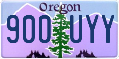 OR license plate 900UYY