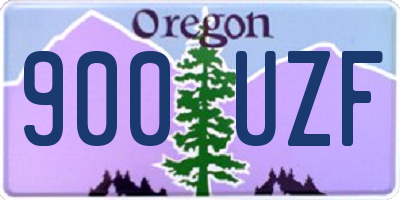 OR license plate 900UZF