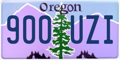 OR license plate 900UZI