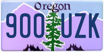 OR license plate 900UZK