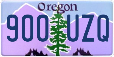 OR license plate 900UZQ