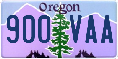 OR license plate 900VAA