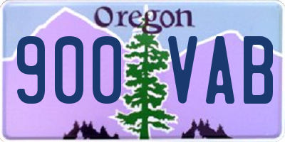 OR license plate 900VAB