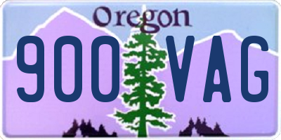 OR license plate 900VAG