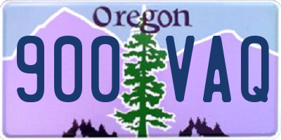 OR license plate 900VAQ