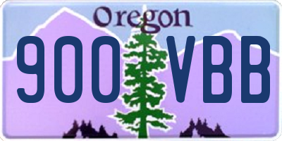 OR license plate 900VBB