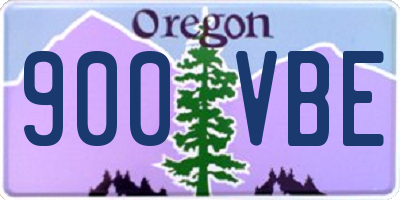 OR license plate 900VBE