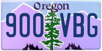 OR license plate 900VBG