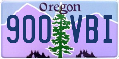 OR license plate 900VBI