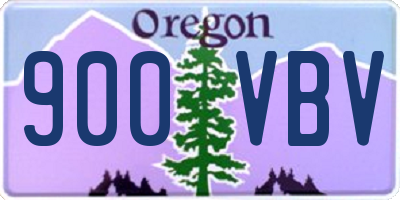 OR license plate 900VBV