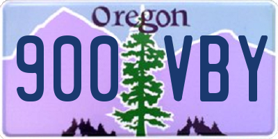 OR license plate 900VBY