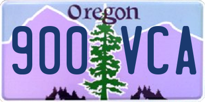 OR license plate 900VCA