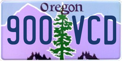 OR license plate 900VCD