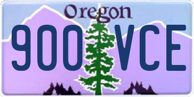 OR license plate 900VCE