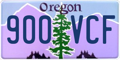 OR license plate 900VCF