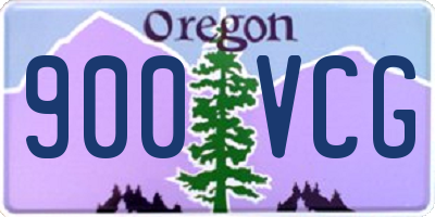 OR license plate 900VCG