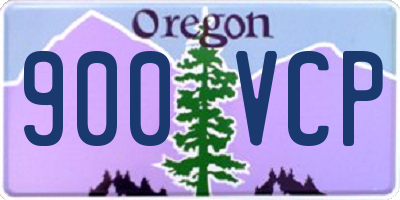 OR license plate 900VCP