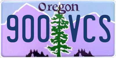 OR license plate 900VCS