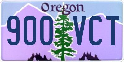 OR license plate 900VCT